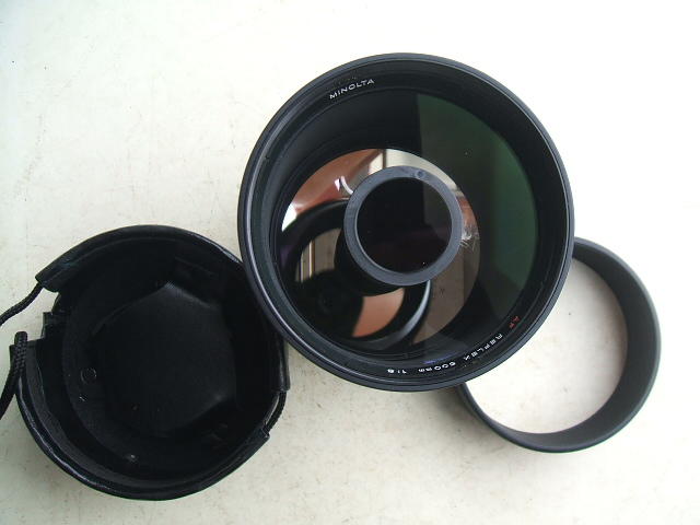 【AB的店】美品MINOLTA  AF 500mm F8 自動對焦反射鏡SONY a77 a99可直上可轉E環附實拍照