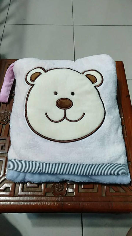 小熊枕頭毯(枕頭+毯子兩用)外出收納方便