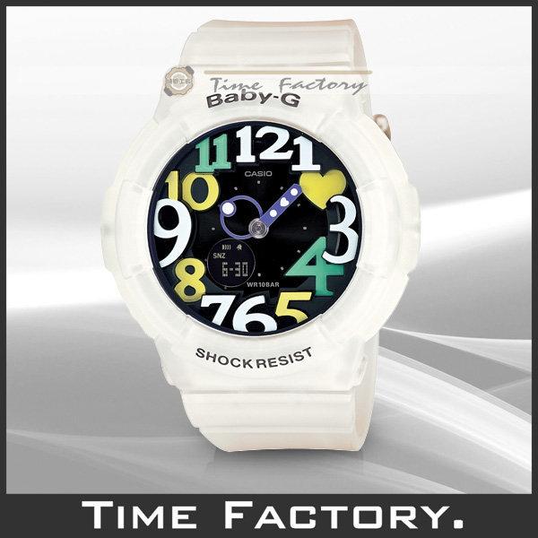 【時間工廠】全新 日限 CASIO BABY-G 透明白霓虹LED造型腕錶 BGA-131-7B4