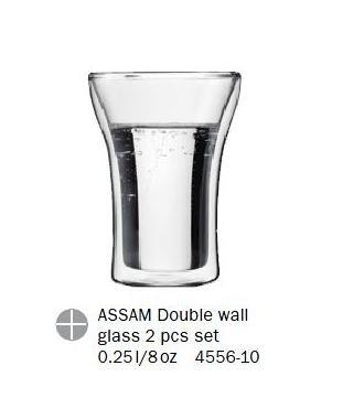 【杰森 驛站】BODUM ASSAM glass 250mL / 8oz (一盒兩個，雙層杯)