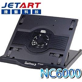新莊民安《含稅附發票 台灣製造》JetArt 捷藝 NC6000 筆電散熱座 散熱器 六段角度調整 可旋轉 方便攜帶