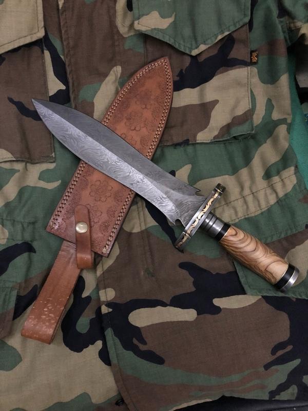 60度刀劍坊-大馬士革鋼格鬥劍