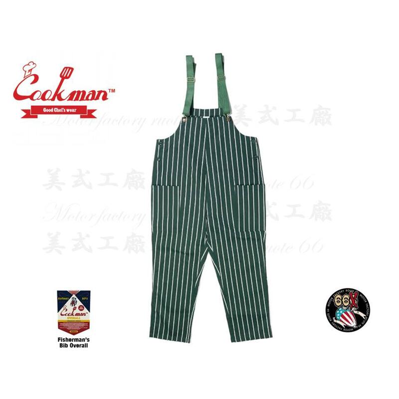 《美式工廠》美國 COOKMAN /Fisherman s Bib Overall「Stripe」Dark Green