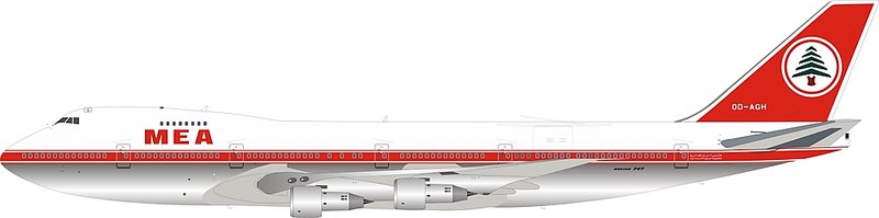 [FSS]預購_INFLIGHT200 中東航空 MEA B747-200 OD-AGH Polished 