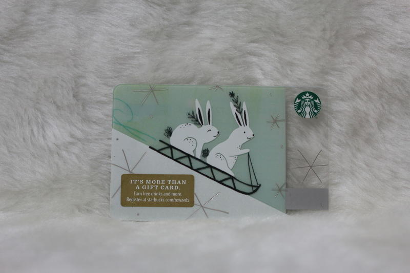 美國 星巴克 STARBUCKS 2017 兔子 兔兔滑雪橇 聖誕系列 隨行卡 儲值卡 星巴克卡 卡片 限量 收藏