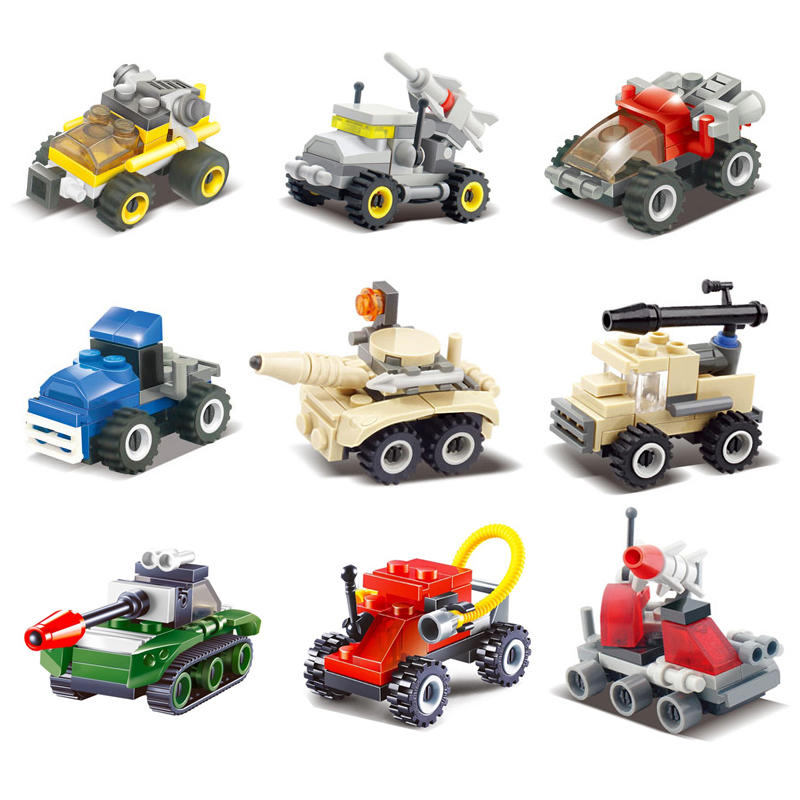 花露米 預購 多款兒童積木塑料玩具3-6周歲益智男孩1-2歲寶寶legao小顆粒拼裝汽車樂高模型戰車飛機坦克車警車