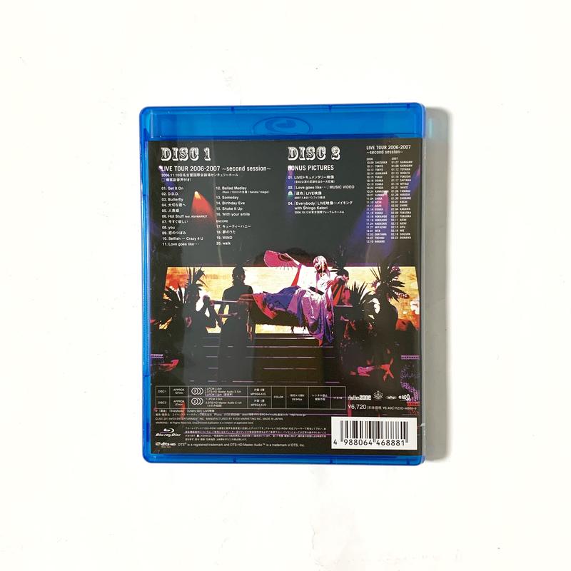 倖田來未KODA KUMI LIVE TOUR 2006-2007 SECOND SESSION 日版Blu-ray