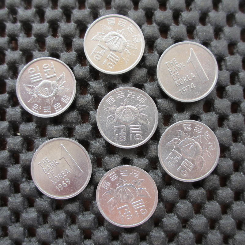 Mini coin-1969 南韓 1圜鋁幣 UNC-K19195