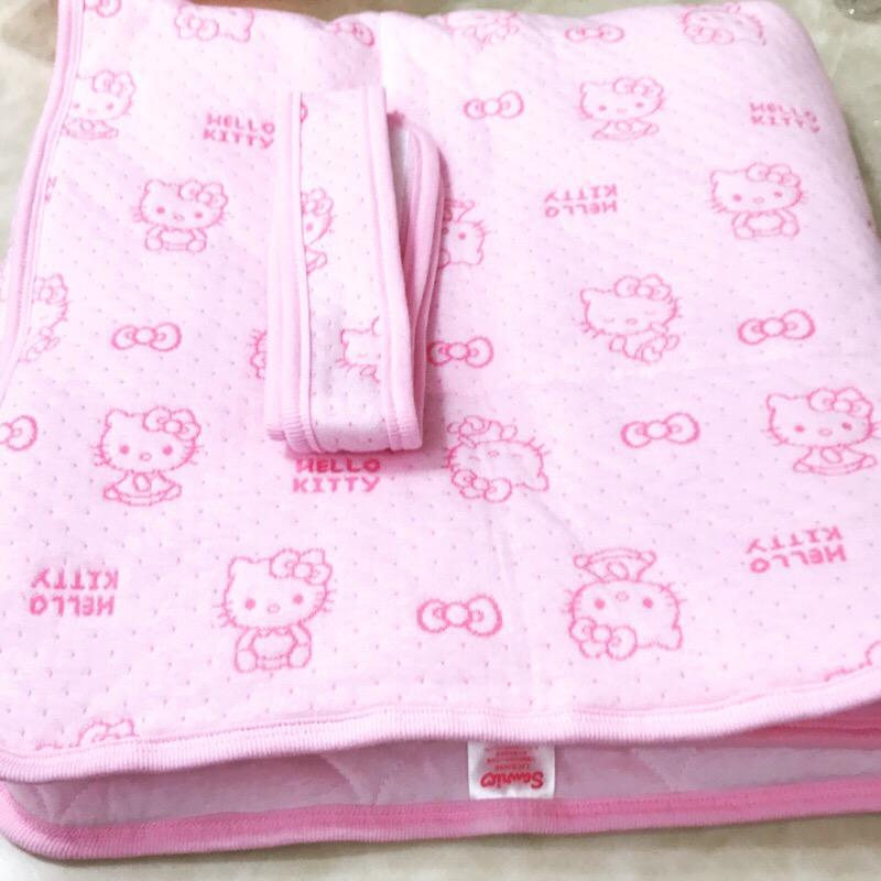 三麗鷗Hello Kitty粉紅色粉嫩可愛秋冬新生兒保暖包巾