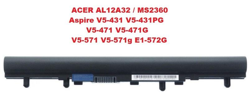 全新電池 ACER AL12A32 Aspire v5-431 V5-431PG MS2360 E1-572G