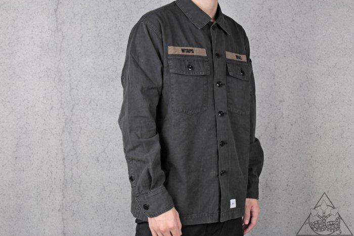 HYDRA】Wtaps Buds LS 01 / Shirt. Cotton. Serge 襯衫軍襯衫【WTS74