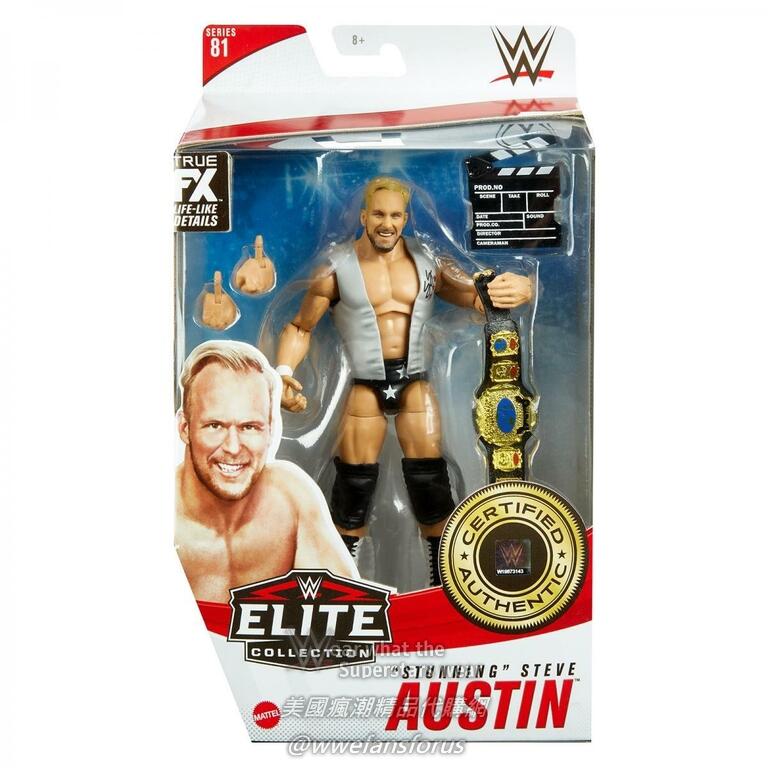 [美國瘋潮]正版WWE Stunning Steve Austin Elite #81 SCSA復古造型精華版人偶代購