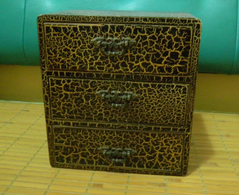 非全新－懷舊風－豹紋三層首飾盒－配件盒－500含運