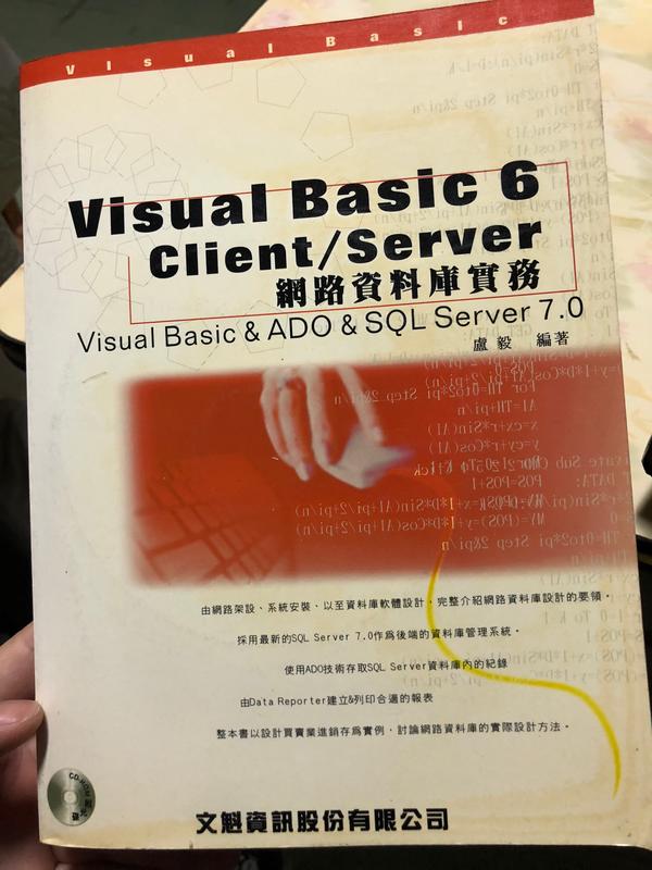 《VISUALBASIC 6. Client /Server》ISBN:957034198X│文魁│盧毅│九成新