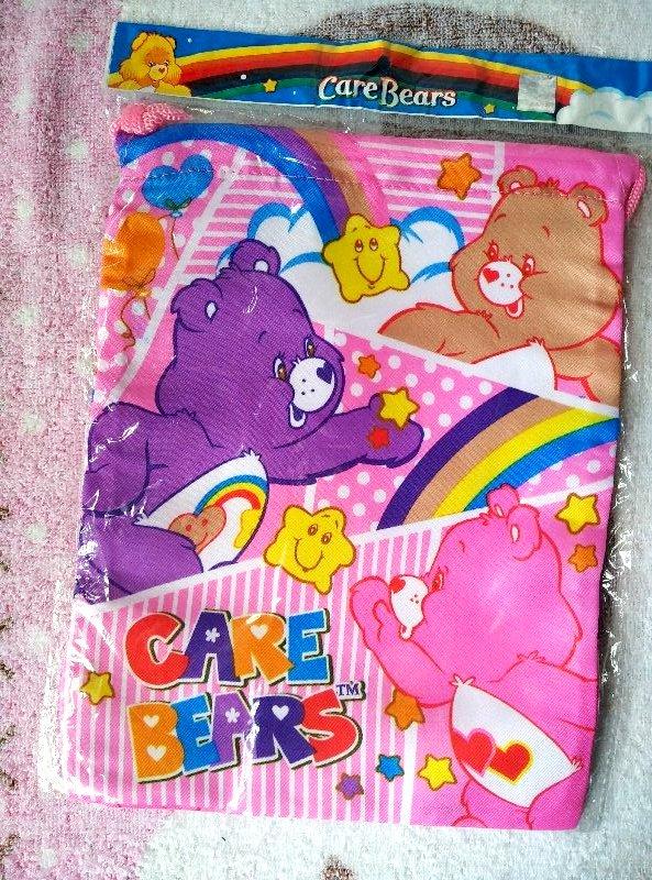 購於日本Care Bears彩虹熊束口袋小物收納束口袋