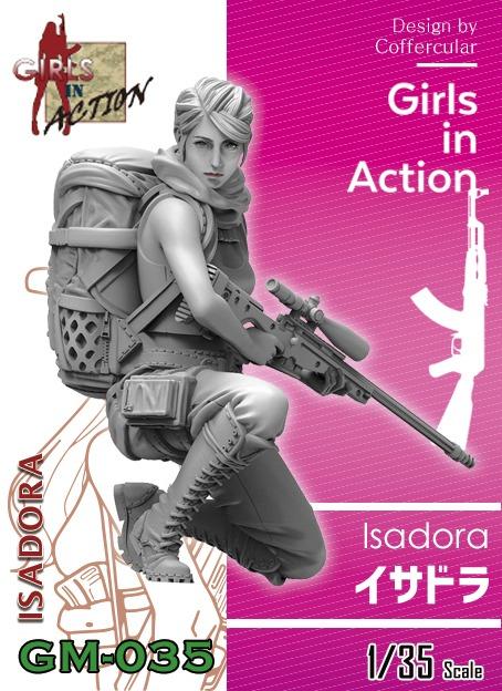 預購Tori(ZLPLA)GM-035 Isadora 1/35時裝美女 女兵系列 樹脂GK人形,模型非美少女公仔
