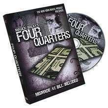 (魔術小子) Four Quarters by Magick Balay 鈔票重組 快速變鈔 台幣版本 (道具+教學)
