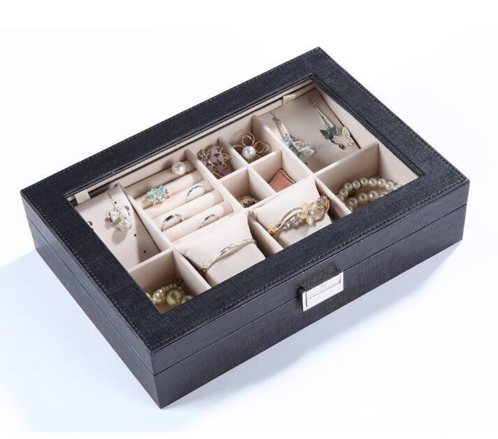 14891c 日本進口 好品質 限量品 奢華 黑色珠寶盒飾品盒首飾盒項鍊收納盒手鍊手鏈收納盒戒指收納盒耳環收納盒禮品