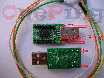 萬平USB to TTL(A公,裸板,3.3V)16I/O,Win10,PL2303GC(代PL2303HXD)附4條線