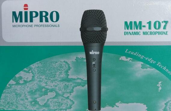二手少用MIPRO MM-107 高級動圈音頭有線麥克風(初步測試有聲音輸出歡迎自取