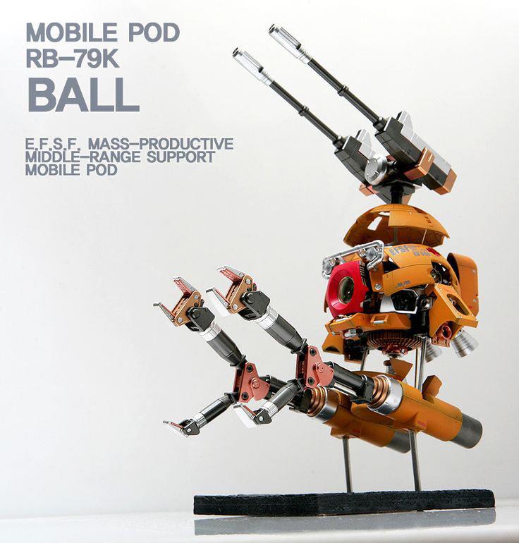 模動王】BANDAI 鋼彈MG 1/100 RB-79K BALL 鋼球K 型球艇第08MS小隊版 