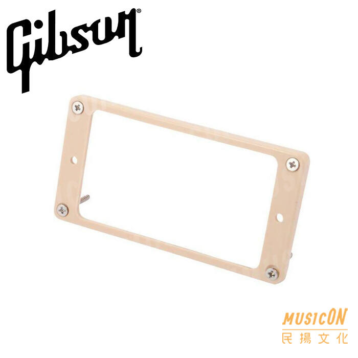 【民揚樂器】原廠零件 Gibson PR025 電吉他雙線圈拾音器邊框 米白色 bridge用