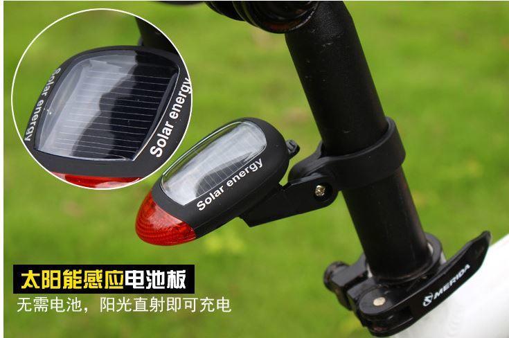 ☆四月科技能源☆太陽能自行車尾燈(無需電池/環保節錢)自行車裝備配件