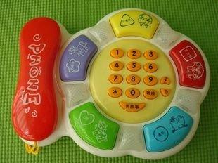 小羅玩具批發-扮家家酒 兒童啟蒙電話玩具 電話故事機 音樂電話 會講故事的電話機玩具(BBA-5033) CE
