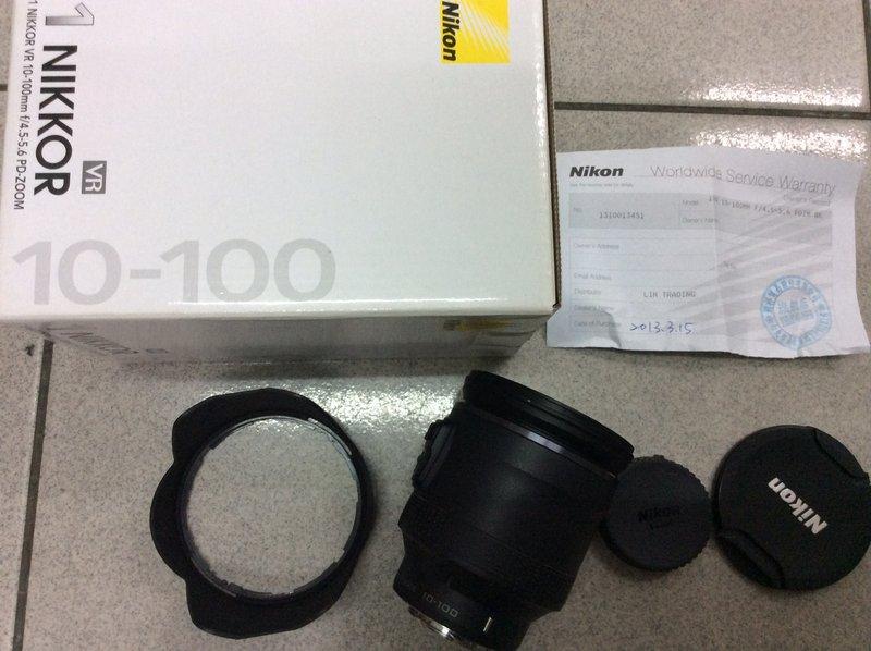 [保固一年] [高雄明豐] Nikon 1 VR 10-100mm F4.5-5.6 PD-ZOOM 電動變焦 便宜賣