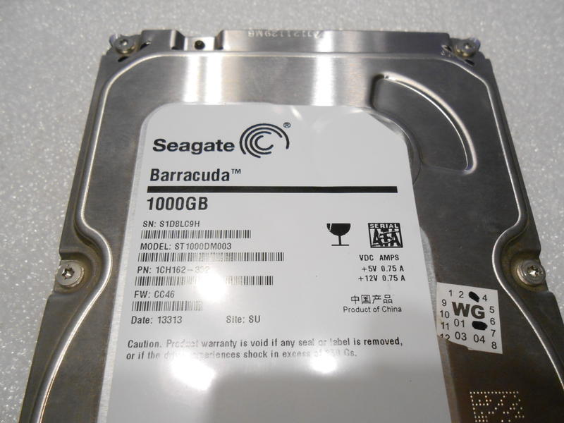 Seagate 1000G SATAIII ST1000DM003（8） 3.5吋 硬碟【無壞軌、無異音】
