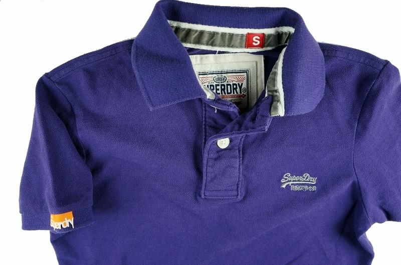 Superdry 極度乾燥 短袖 POLO 衫 紫色 素面 貝克漢 英國潮牌 設計 S L 【以靡賣場 專櫃正品現貨】