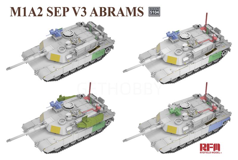 麥田RFM 5104 1/35 M1A2 SEP V3 +戰利品主動防禦系統(請先聯繫確認存貨) | 露天市集 | 全台最大的網路購物市集