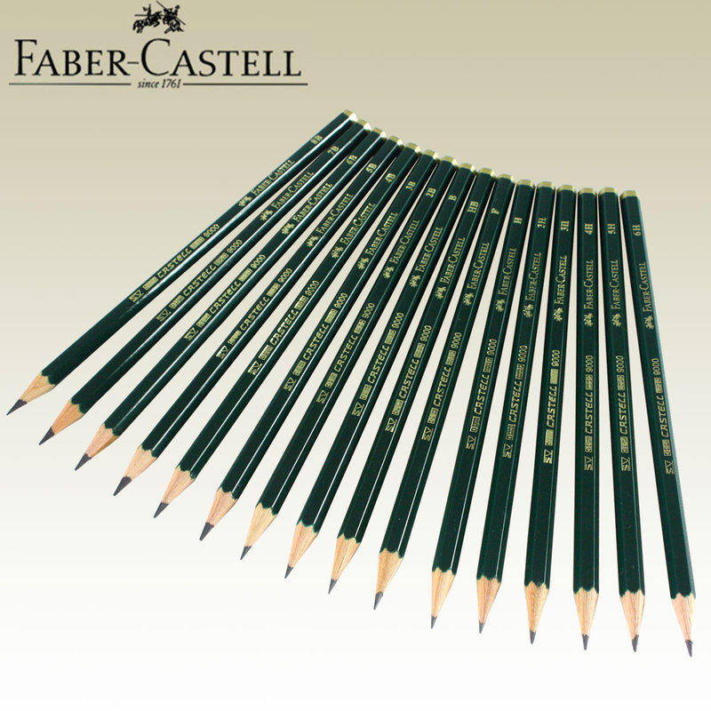 【UZ文具雜貨舖】共16種規格可選購 Faber-Castell輝柏 素描繪圖9000高級鉛筆(1171..)1打裝