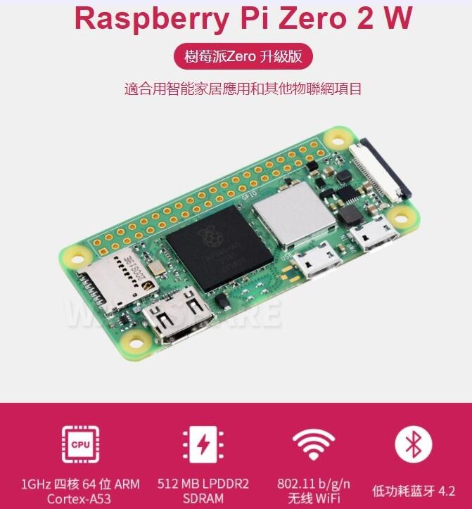 德源科技》Raspberry Pi Zero 2 W Basic Kit 基本套件+代焊排針