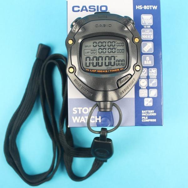 【優購精品館】CASIO 卡西歐碼錶 HS-80TW 碼錶(100筆記憶)/一個入(定1800) 足球專用碼表 可倒數計
