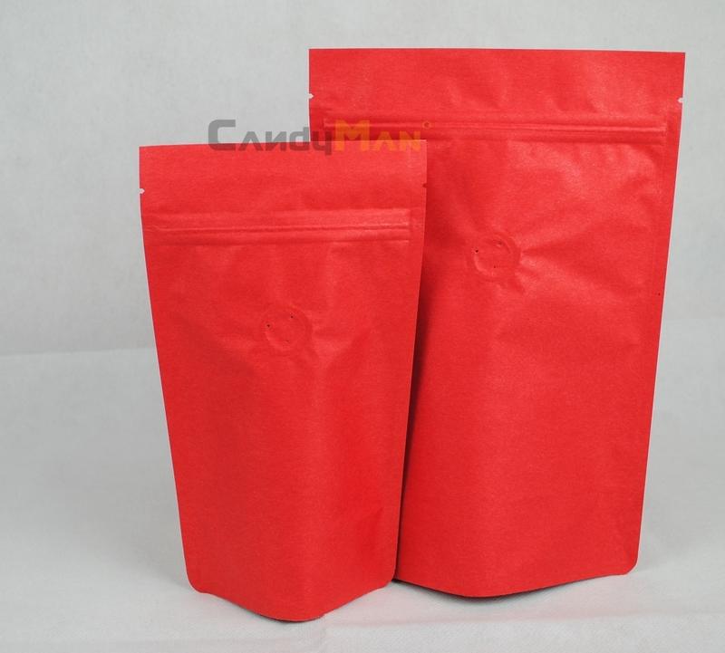 CZ203 1/4磅(4兩) 夾鍊站立袋 繁星系列/紅色 專業咖啡袋 (100入)