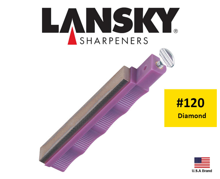 Lansky美國專業定角磨刀器磨刀系統配件 -Diamond金鋼砂120番平面磨刀石【LSLDHCR】