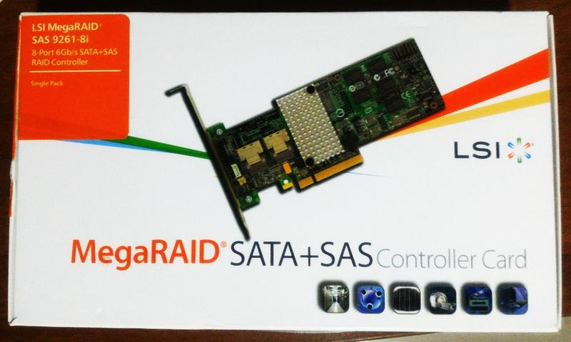 【T_213】185 全新 LSI MegaRAID SATA+SAS 9261-8i 6GB 陣列卡 RAID