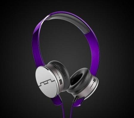 公司貨 美國 SOL REPUBLIC Tracks HD V10 (藍紫色) 線控耳罩式耳機 可換頭帶 附耳機袋 貼紙