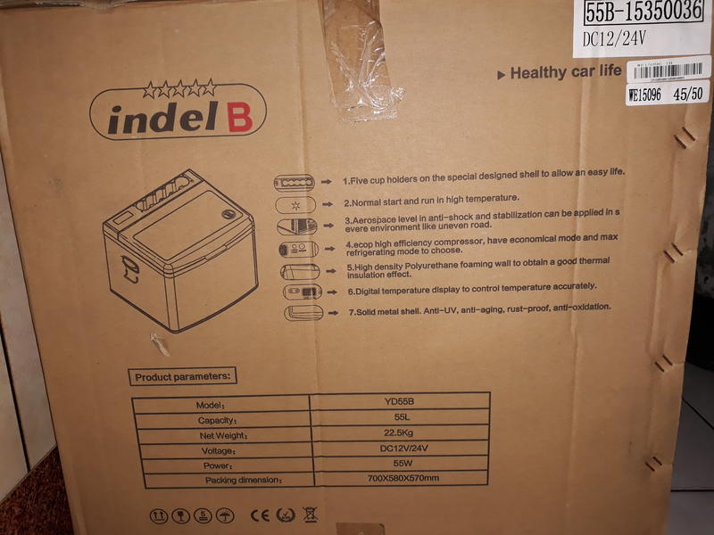 ㊣YD55B義大利 Indel B 行動冰箱55L。55公升汽車行動電冰箱 冰桶冰筒 德國壓縮機 YD55