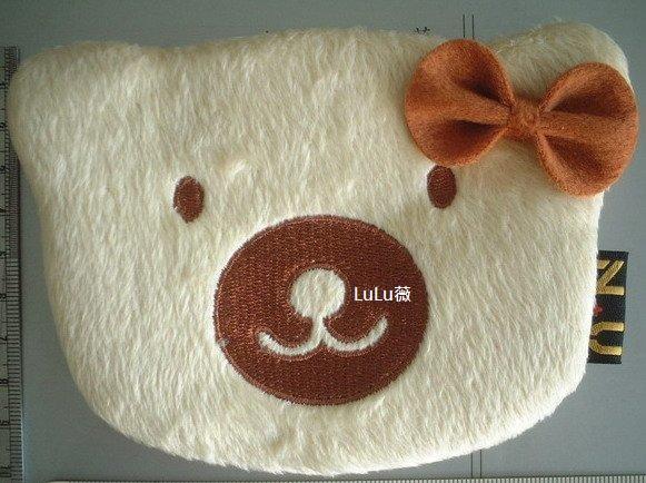 《LuLu薇》可愛零錢包【熊熊+蝴蝶結】 11.5*9.5cm