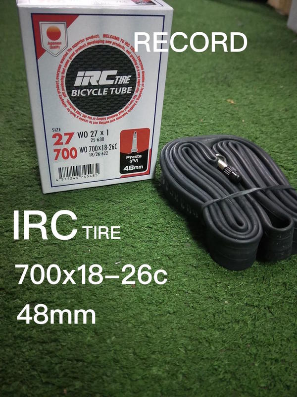 IRC 日本公路車內胎 700x18-26C 法嘴48mm  / 馬牌 建大 參考 紀錄單車