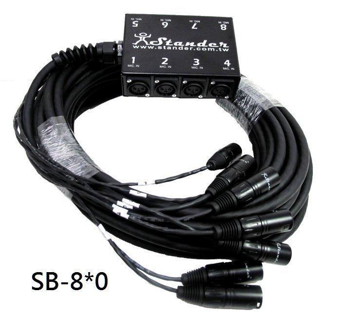 【六絃樂器】全新 Stander SB-8*0 MultiCable 8軌20米 訊號電纜 / 多軌訊號線 舞台接線盒