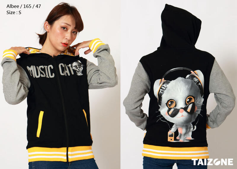 Music Cat / 音樂貓棒球外套