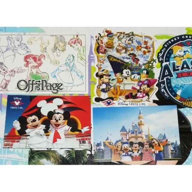 Disney美國迪士尼樂園+迪士尼郵輪明信片 米奇 米妮 愛麗絲 小飛俠 黑魔女 小美人魚 愛麗兒