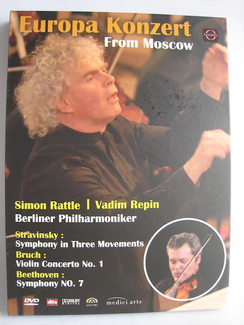 柏林愛樂歐洲音樂會DVD(2008)重返莫斯科 賽門·拉圖 X 瓦帝·列賓 小提琴 X 柏林愛樂