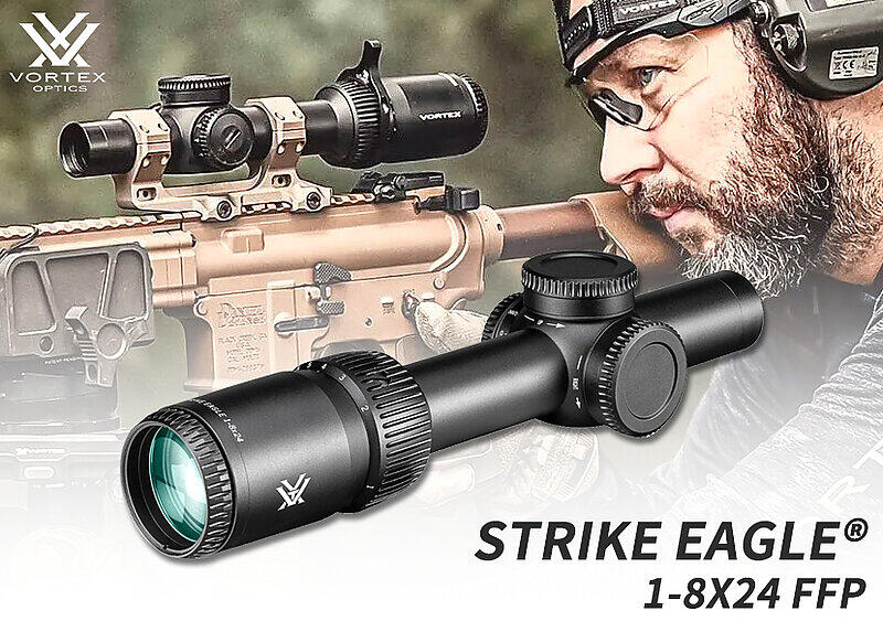 【KUI】真品VORTEX Strike Eagle® 1-8X24 FFP 狙擊鏡 瞄具 瞄準鏡 LPVO~45653