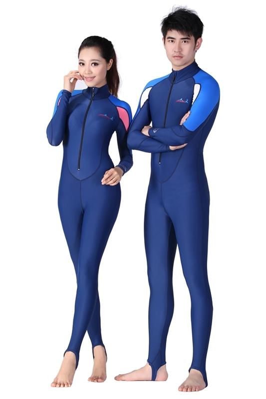 【旅遊生活】Blue Ocean 長袖連身防曬衣 水母衣 防寒衣 潛水衣 防風衣 抗UV 連身泳衣