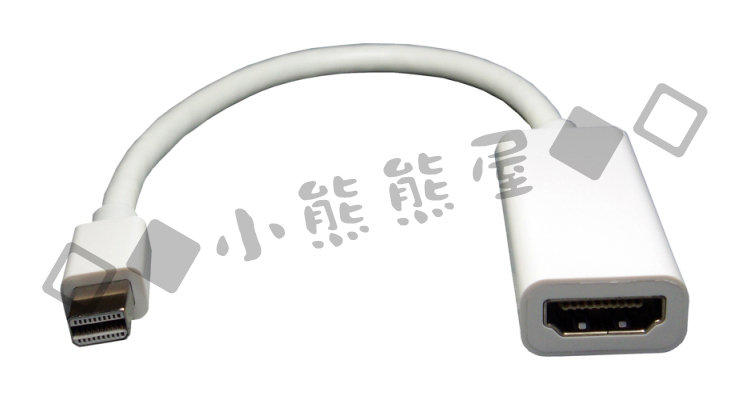 Apple蘋果MacBook mini displayport公轉HDMI母 MDP to HDMI訊號轉接線/連接線 