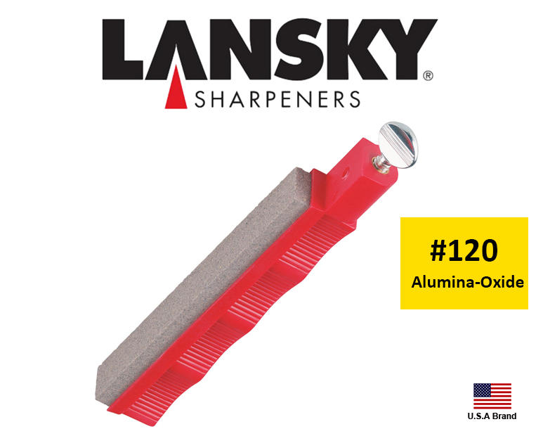 Lansky美國專業定角磨刀器磨刀系統配件 - 120番氧化鋁平面磨刀石【LS120】